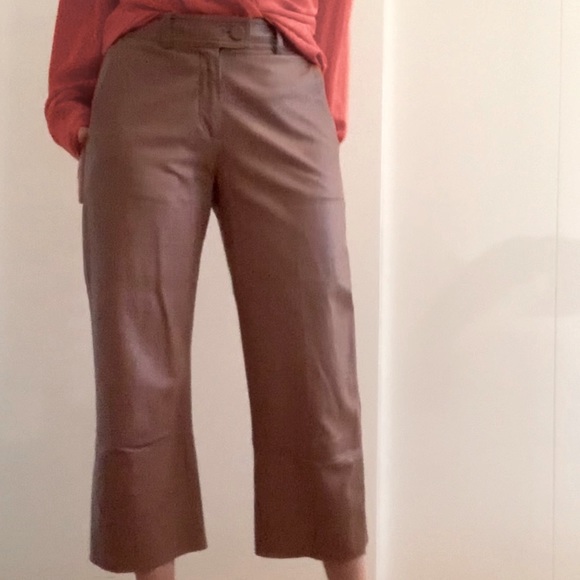 Helmut Lang Wide-Leg Leather Pants - Picture 3 of 7